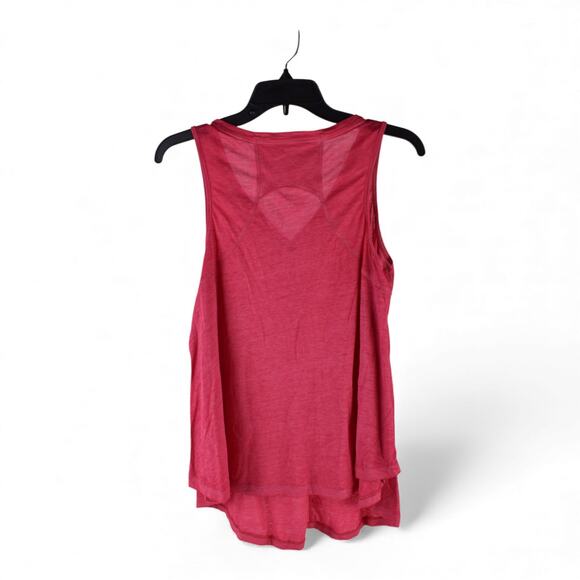 Calvin Klein Performance Sleeveless V-Neck Flow Tank – Pink Heather - Picture 2 of 4